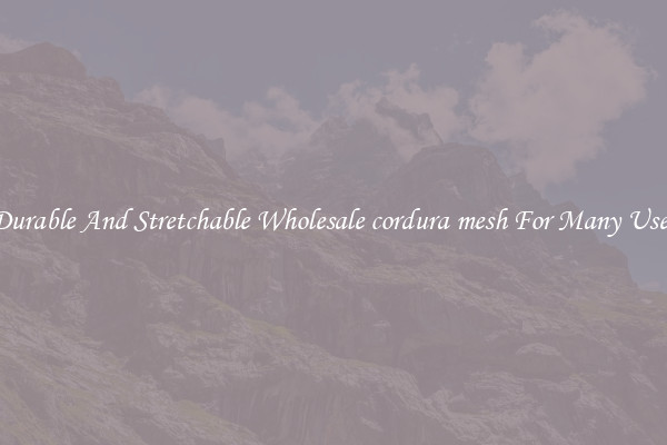 Durable And Stretchable Wholesale cordura mesh For Many Uses