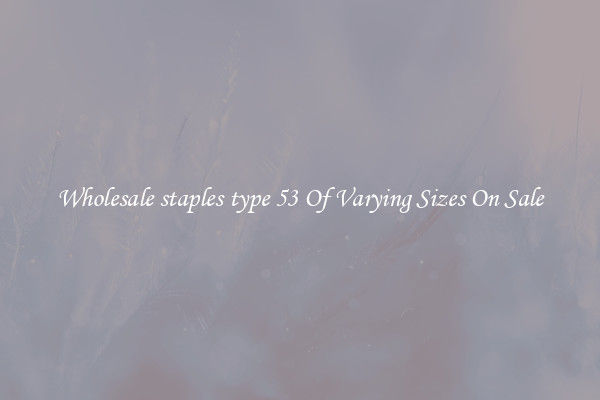 Wholesale staples type 53 Of Varying Sizes On Sale