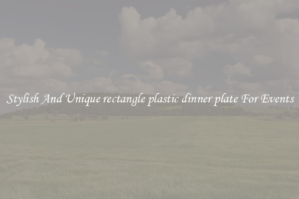 Stylish And Unique rectangle plastic dinner plate For Events
