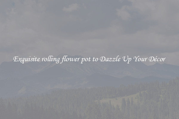 Exquisite rolling flower pot to Dazzle Up Your Décor 