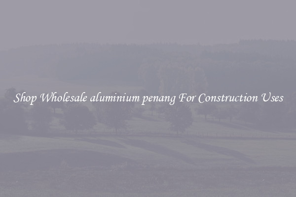 Shop Wholesale aluminium penang For Construction Uses