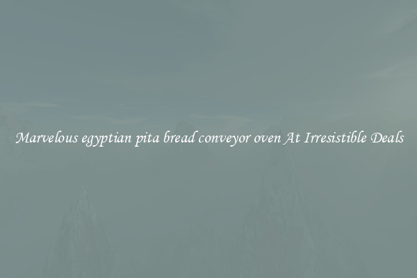 Marvelous egyptian pita bread conveyor oven At Irresistible Deals