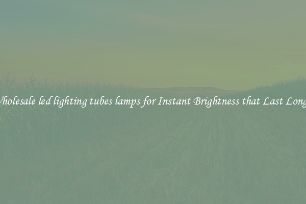 Wholesale led lighting tubes lamps for Instant Brightness that Last Longer