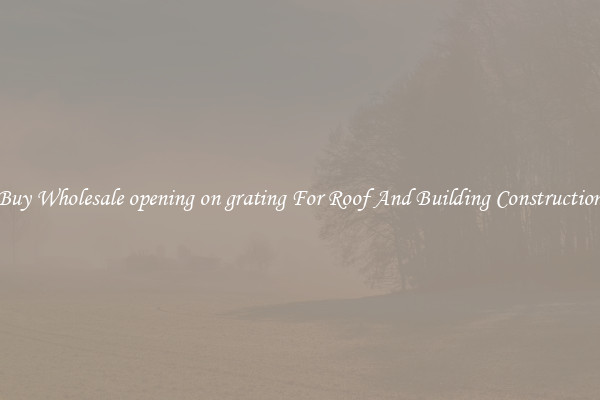 Buy Wholesale opening on grating For Roof And Building Construction