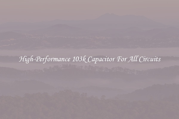 High-Performance 103k Capacitor For All Circuits