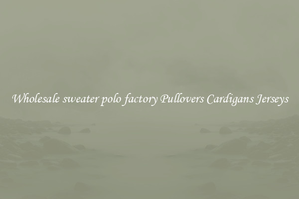 Wholesale sweater polo factory Pullovers Cardigans Jerseys