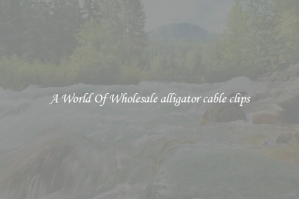 A World Of Wholesale alligator cable clips